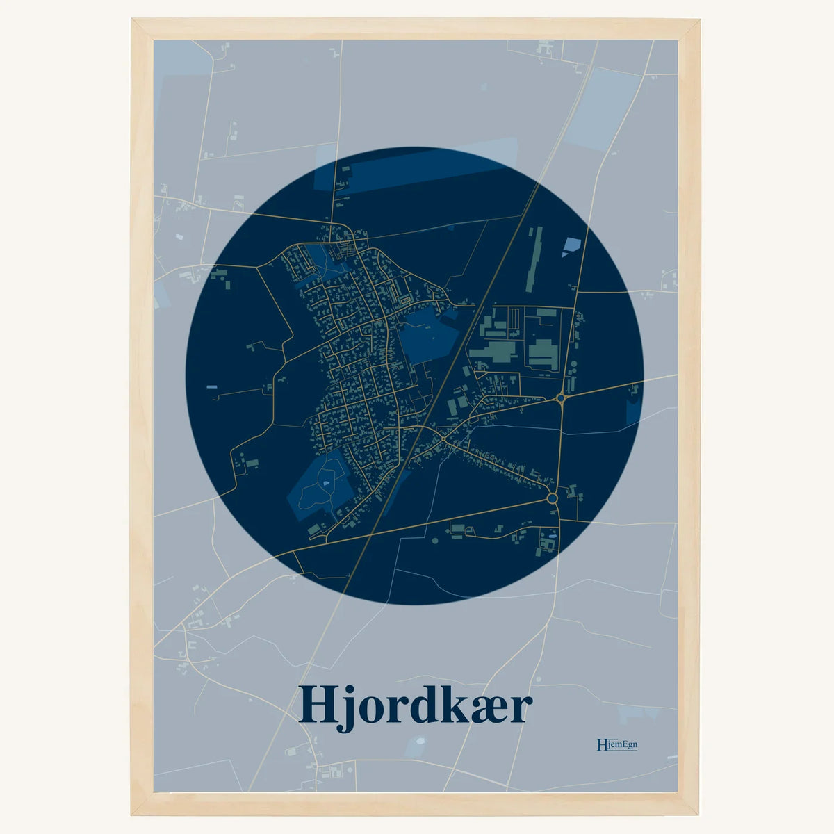 Hjordkær plakat – Centrum 2026 – Mørk blå