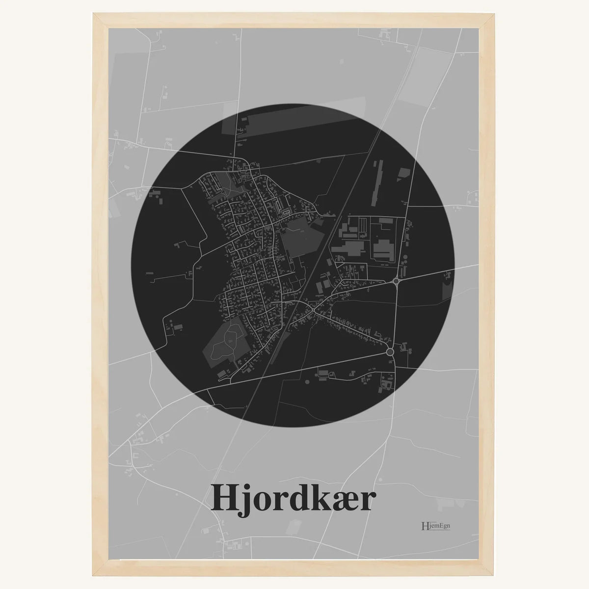 Hjordkær plakat – Centrum 2026 – Mørk grå