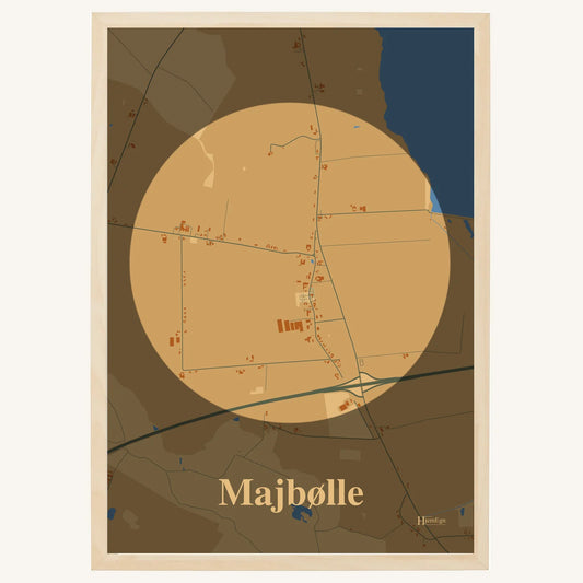 Majbølle plakat – Centrum 2026 – Lys pastel brun
