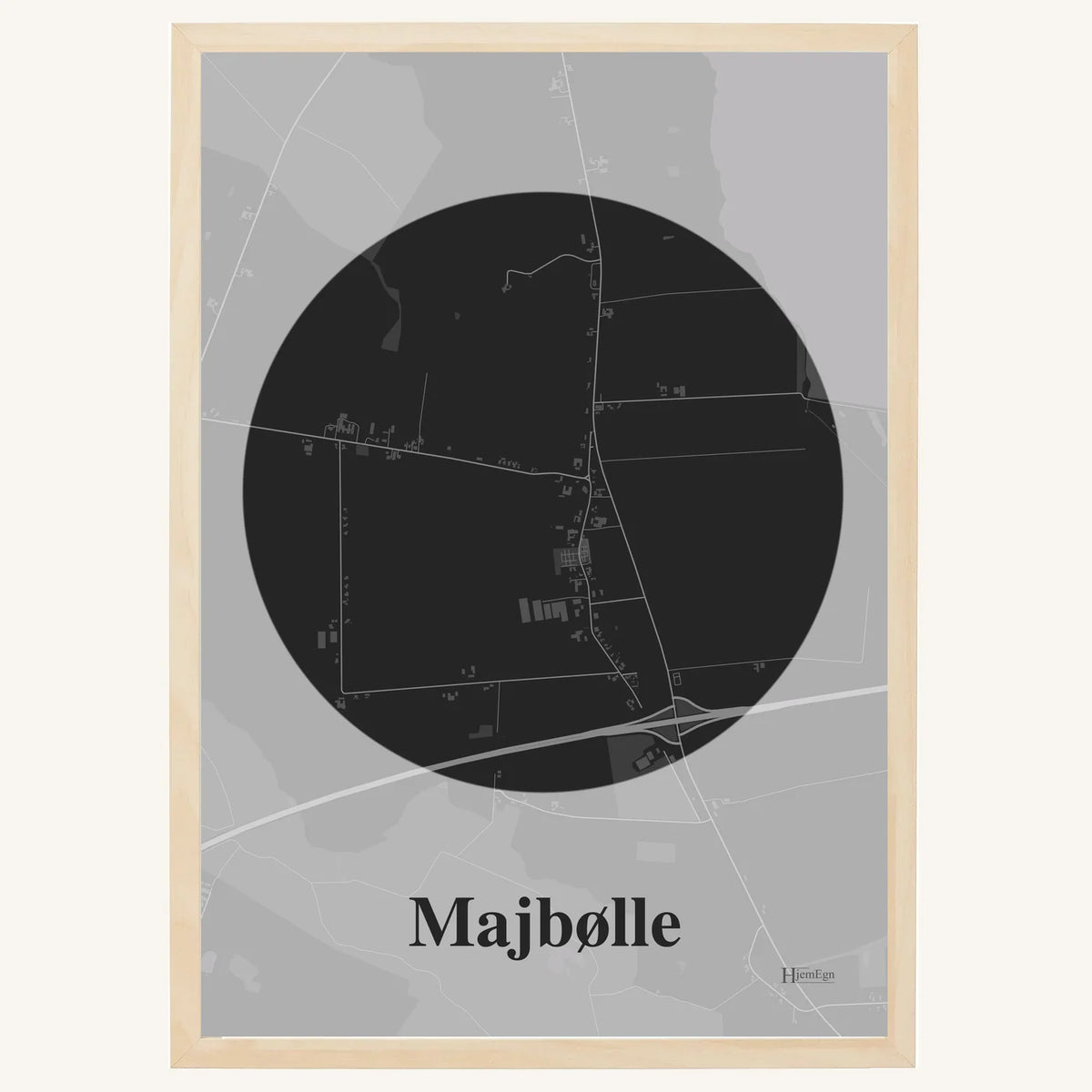 Majbølle plakat – Centrum 2026 – Mørk grå
