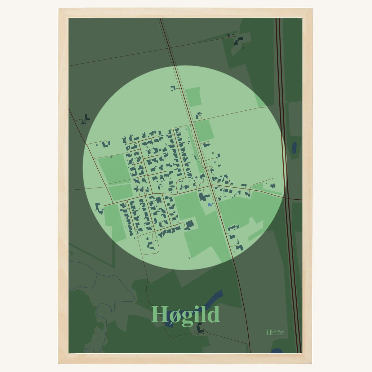 Høgild plakat – Centrum 2026 – Lys pastel grøn