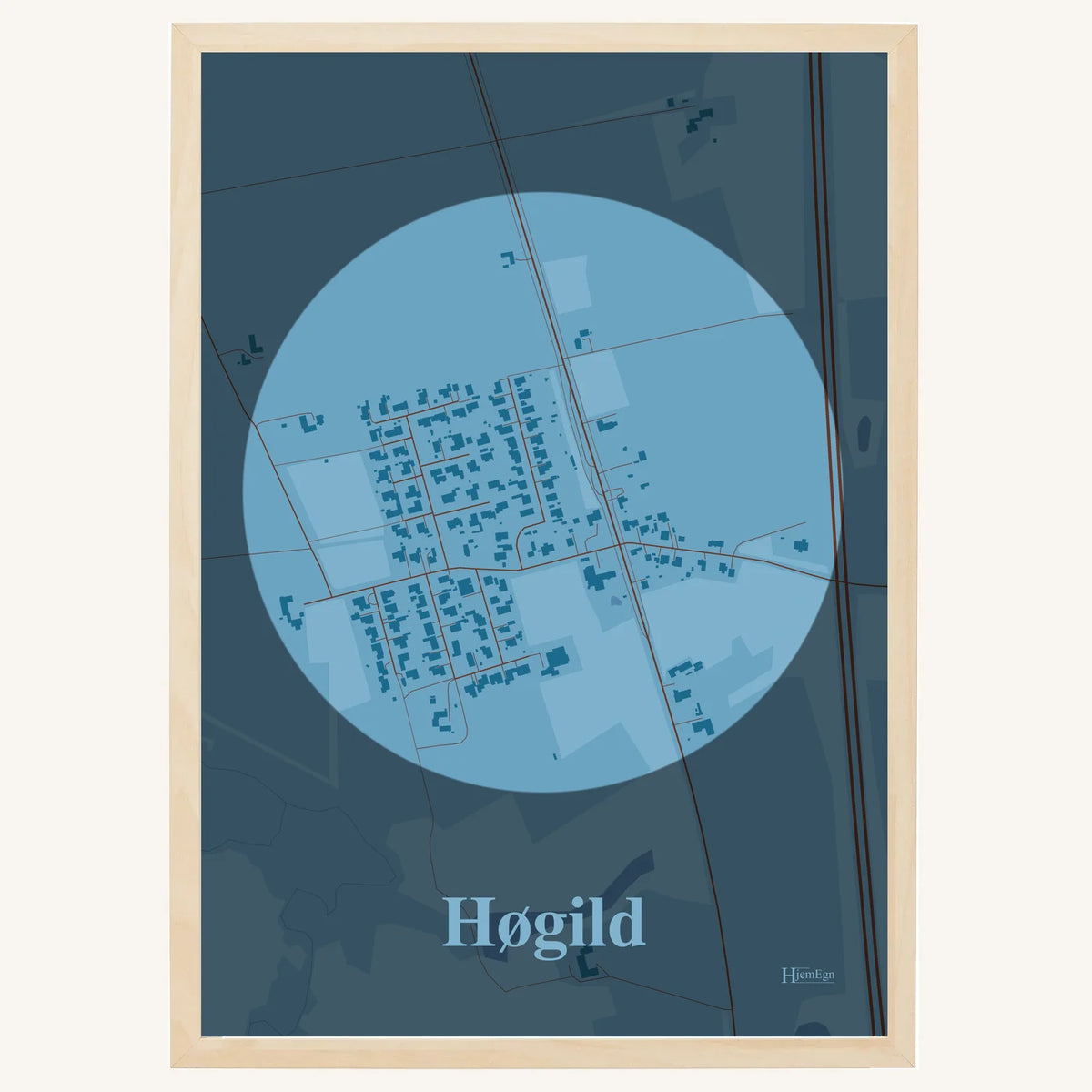 Høgild plakat – Centrum 2026 – Lys pastel blå