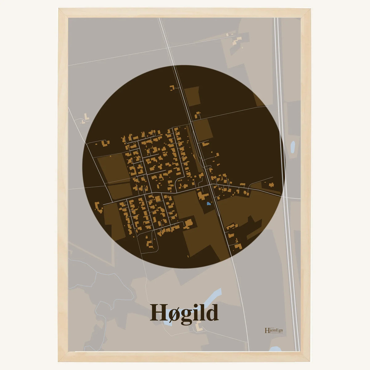 Høgild plakat – Centrum 2026 – Mørk brun