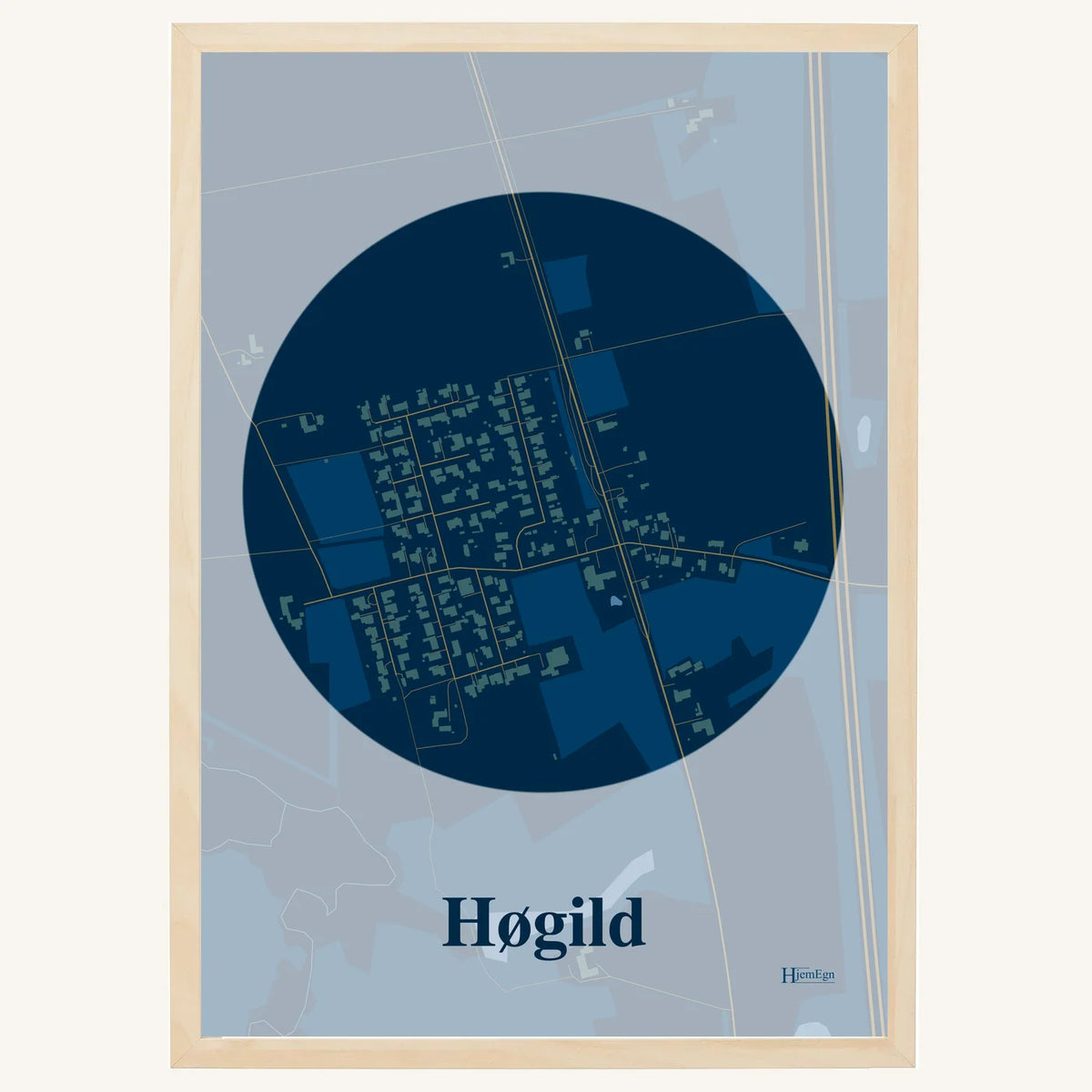 Høgild plakat – Centrum 2026 – Mørk blå