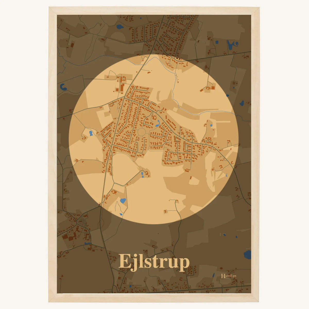 Ejlstrup plakat – Centrum 2026 – Lys pastel brun