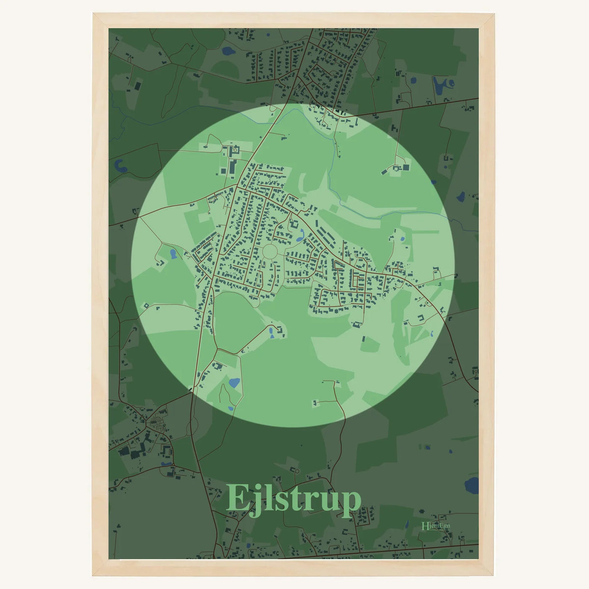 Ejlstrup plakat – Centrum 2026 – Lys pastel grøn