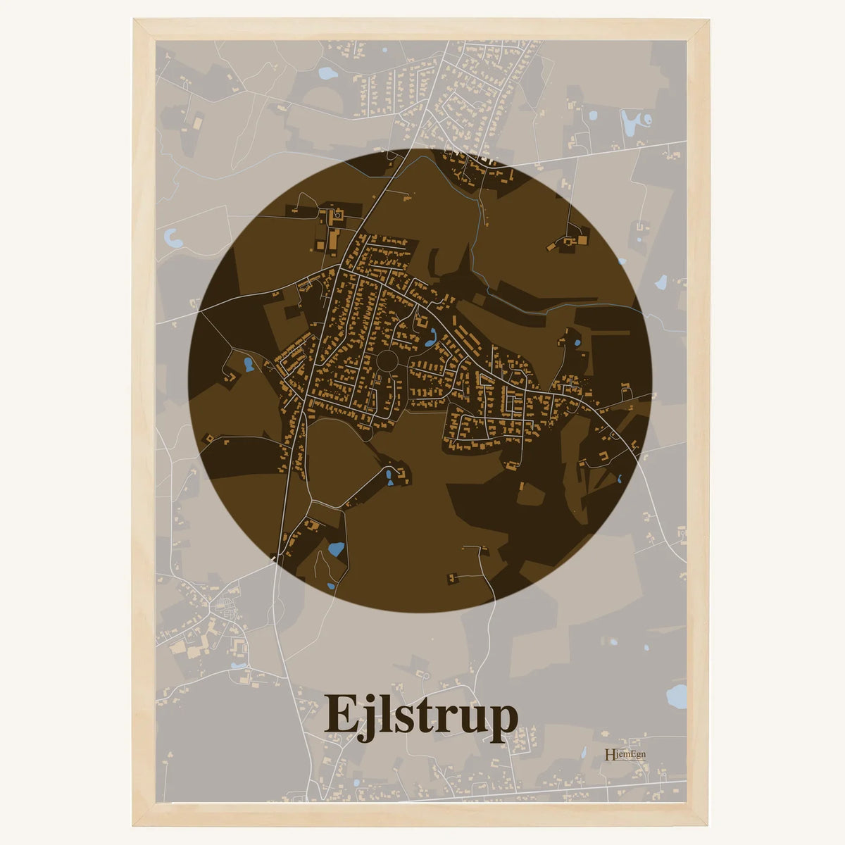 Ejlstrup plakat – Centrum 2026 – Mørk brun