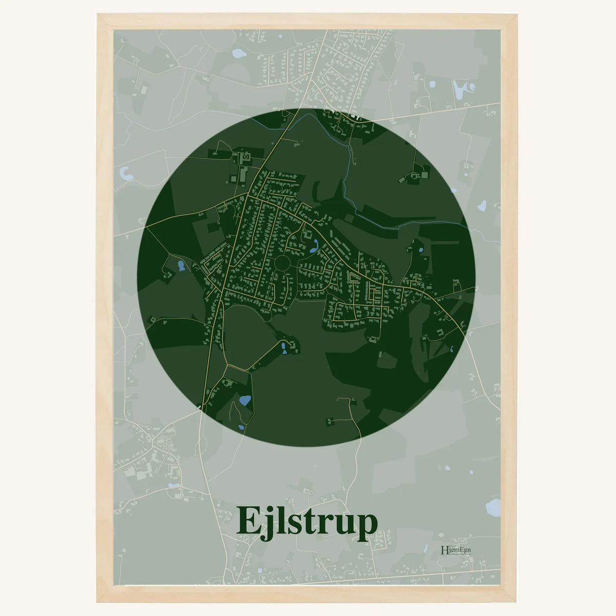 Ejlstrup plakat – Centrum 2026 – Mørk grøn