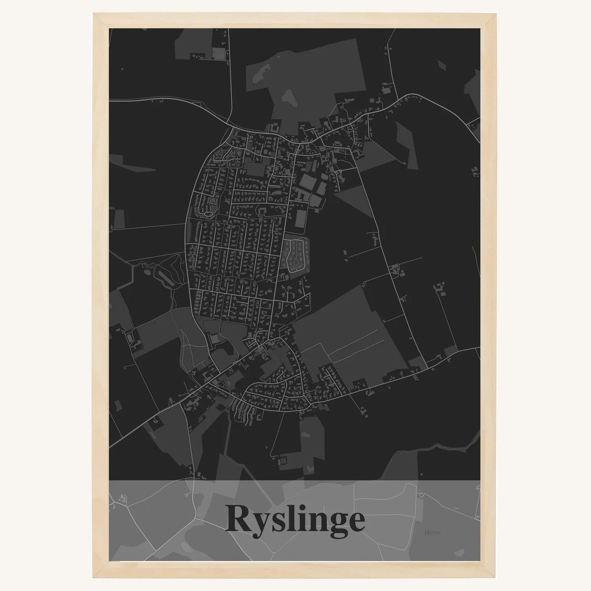 Ryslinge plakat – Firkantet 2026 – Mørk grå