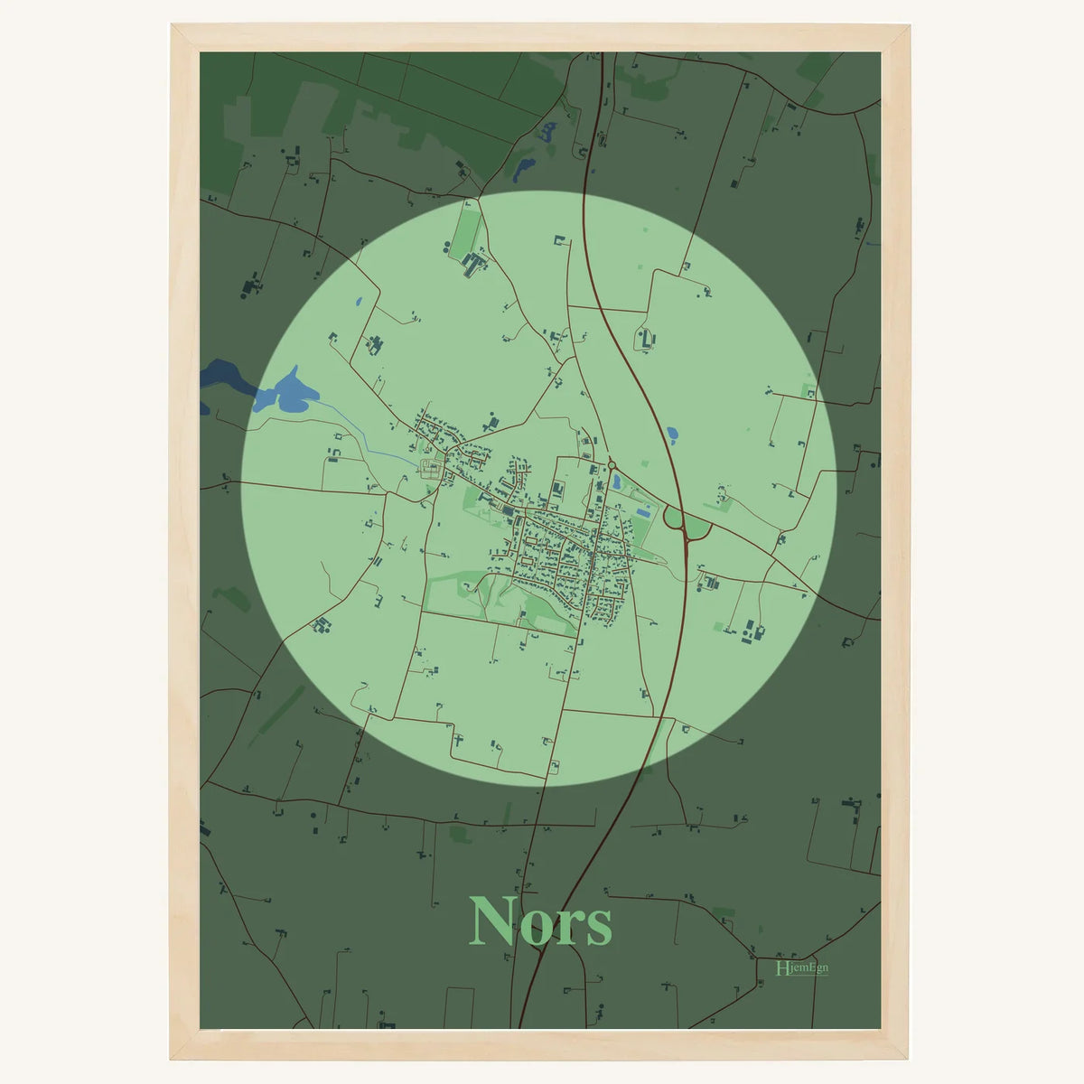 Nors plakat – Centrum 2026 – Lys pastel grøn
