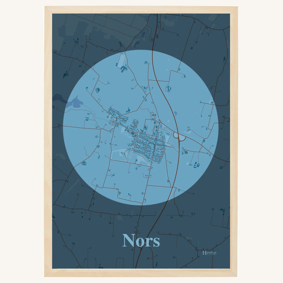Nors plakat – Centrum 2026 – Lys pastel blå