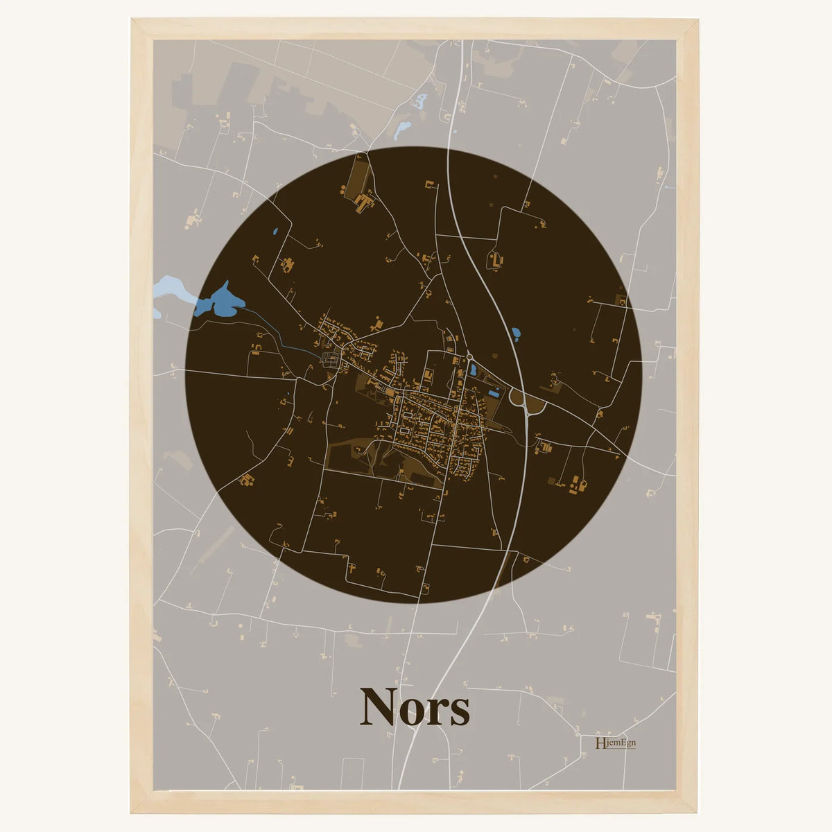 Nors plakat – Centrum 2026 – Mørk brun