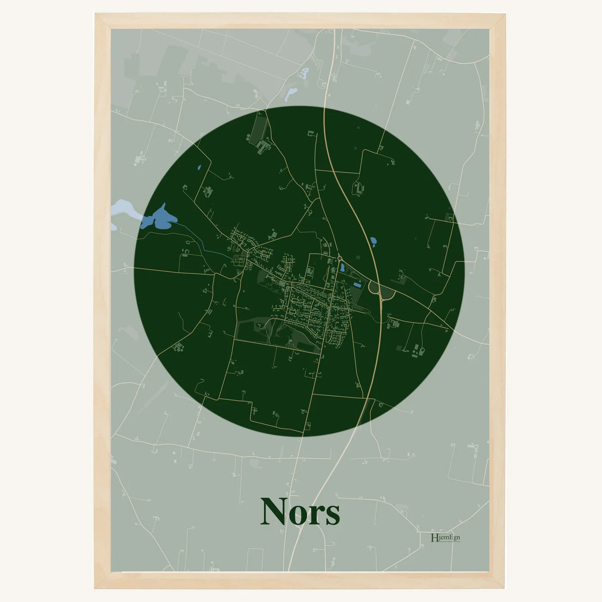 Nors plakat – Centrum 2026 – Mørk grøn