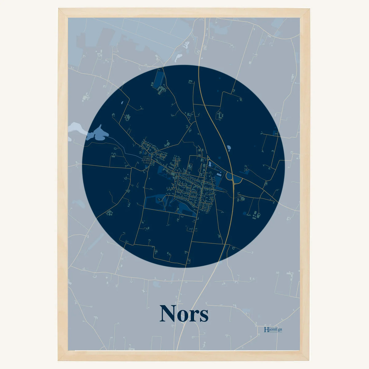 Nors plakat – Centrum 2026 – Mørk blå
