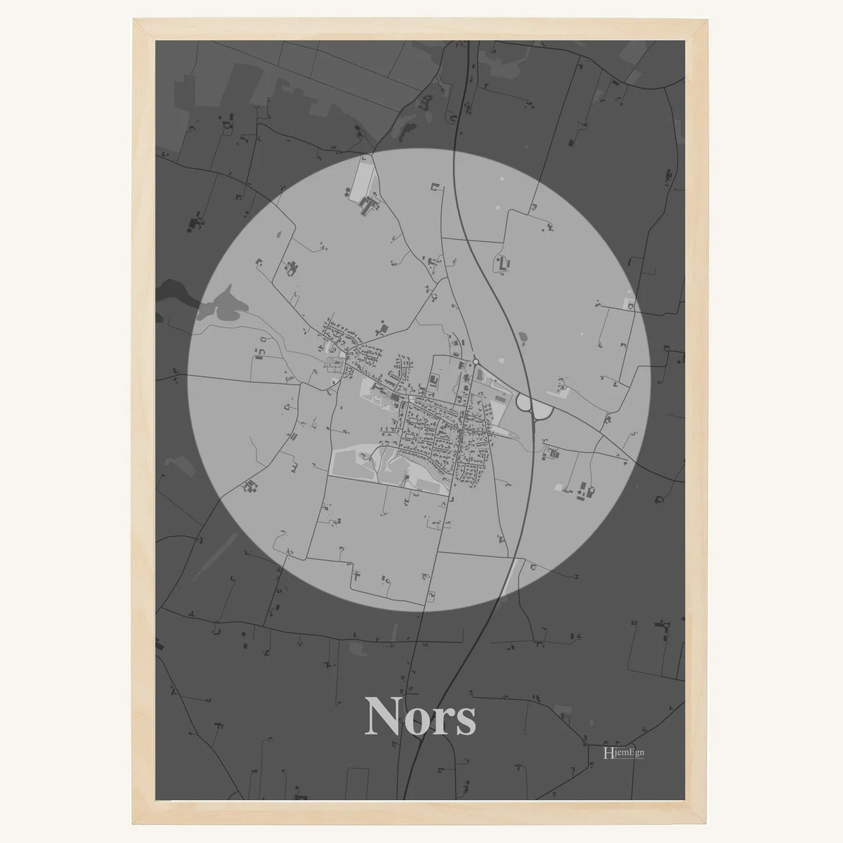 Nors plakat – Centrum 2026 – Lys pastel grå