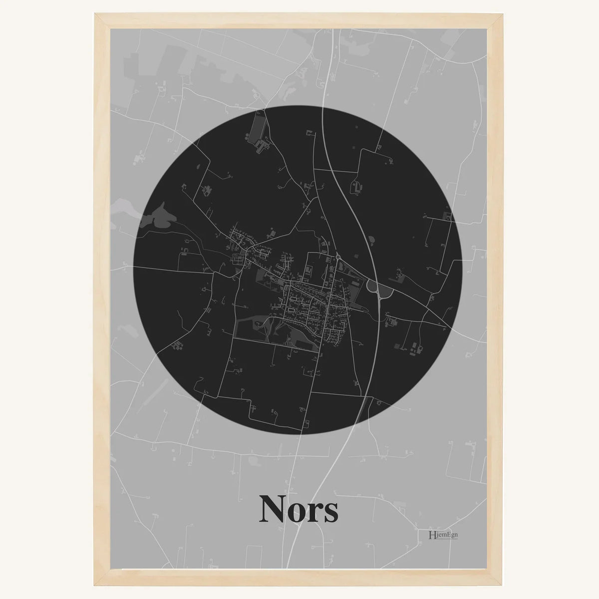 Nors plakat – Centrum 2026 – Mørk grå