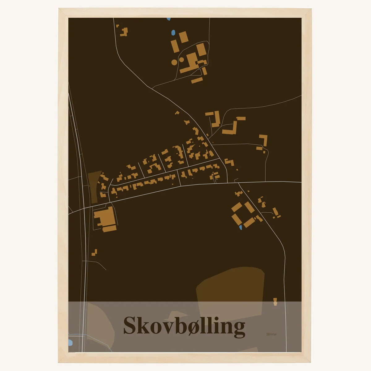 Skovbølling plakat – Firkantet 2026 – Mørk brun
