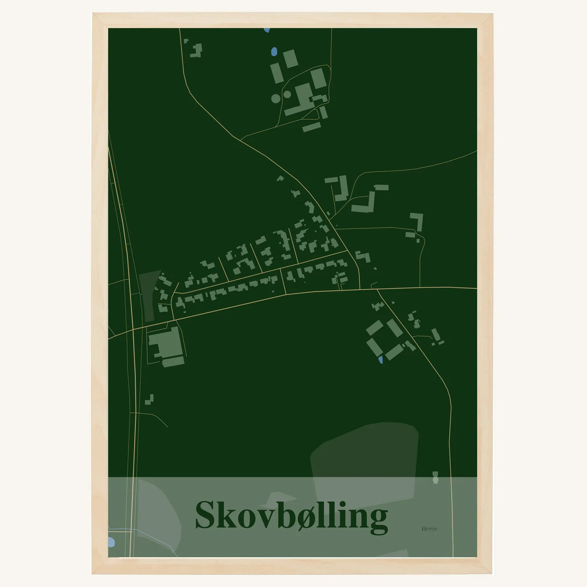 Skovbølling plakat – Firkantet 2026 – Mørk grøn