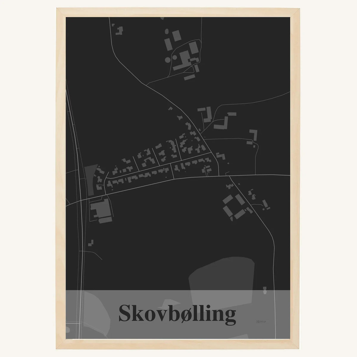 Skovbølling plakat – Firkantet 2026 – Mørk grå