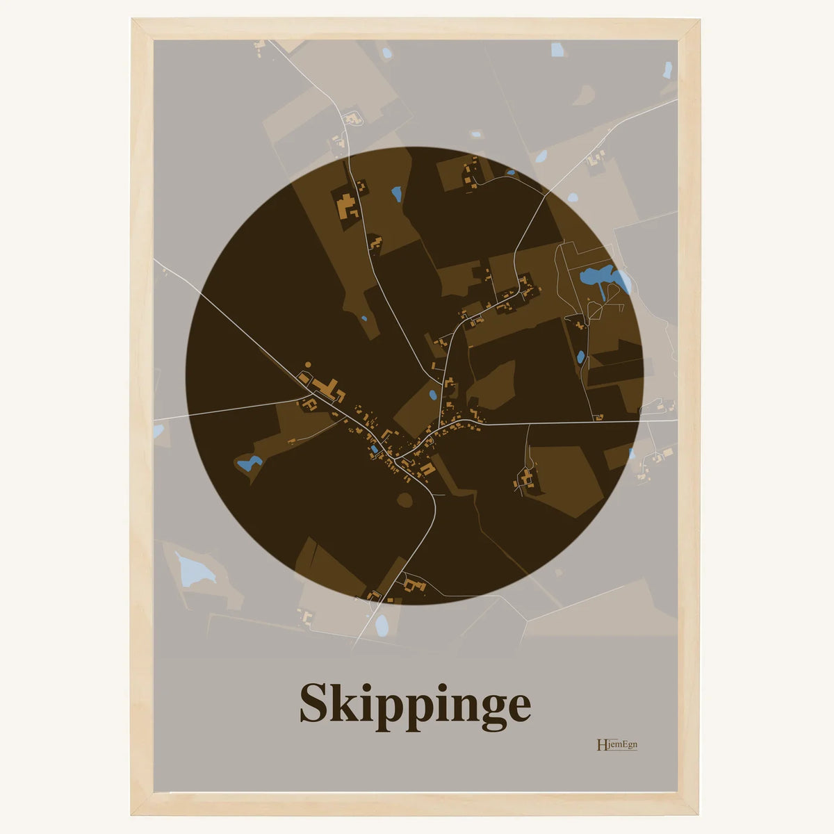 Skippinge plakat – Centrum 2026 – Mørk brun