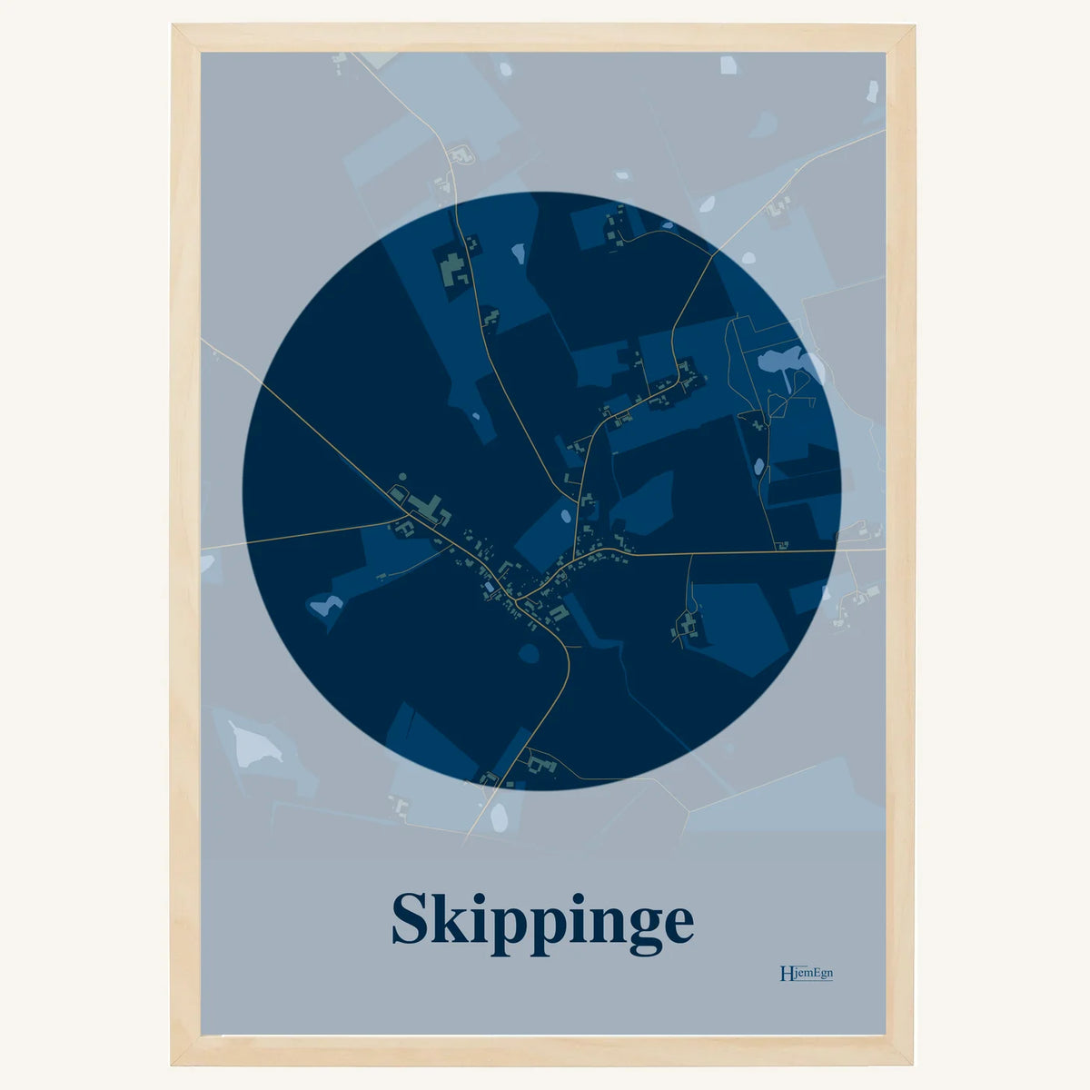 Skippinge plakat – Centrum 2026 – Mørk blå