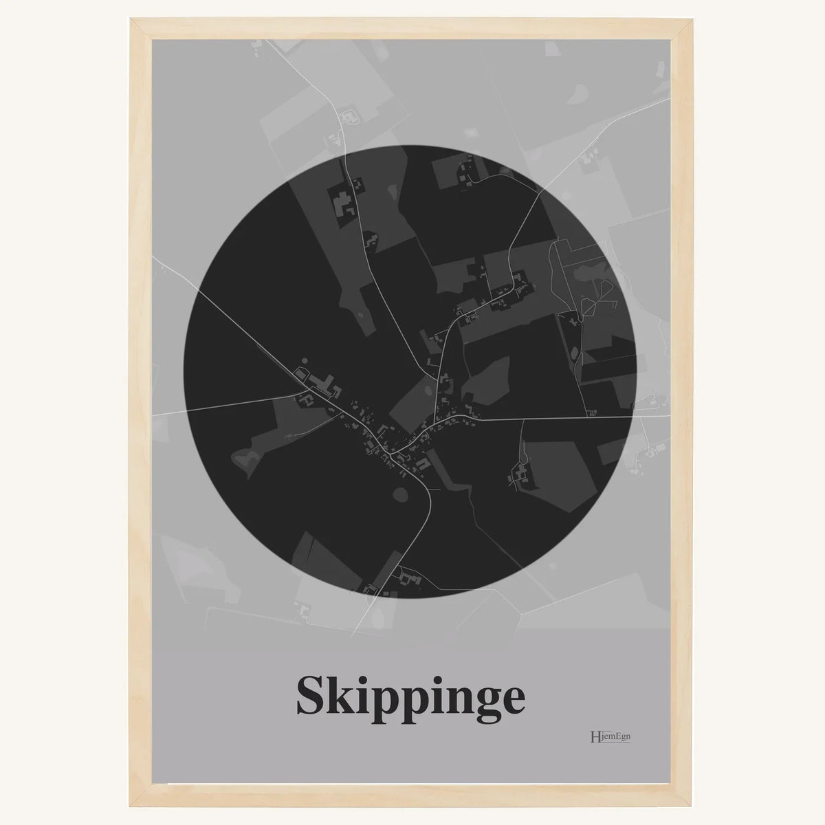 Skippinge plakat – Centrum 2026 – Mørk grå