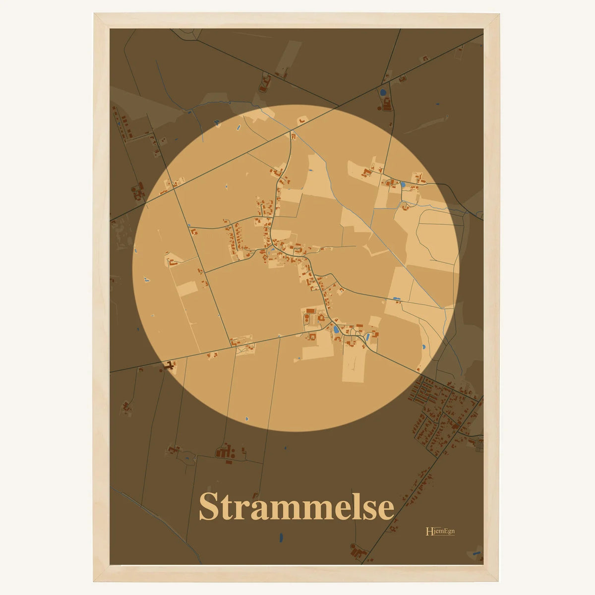 Strammelse plakat – Centrum 2026 – Lys pastel brun