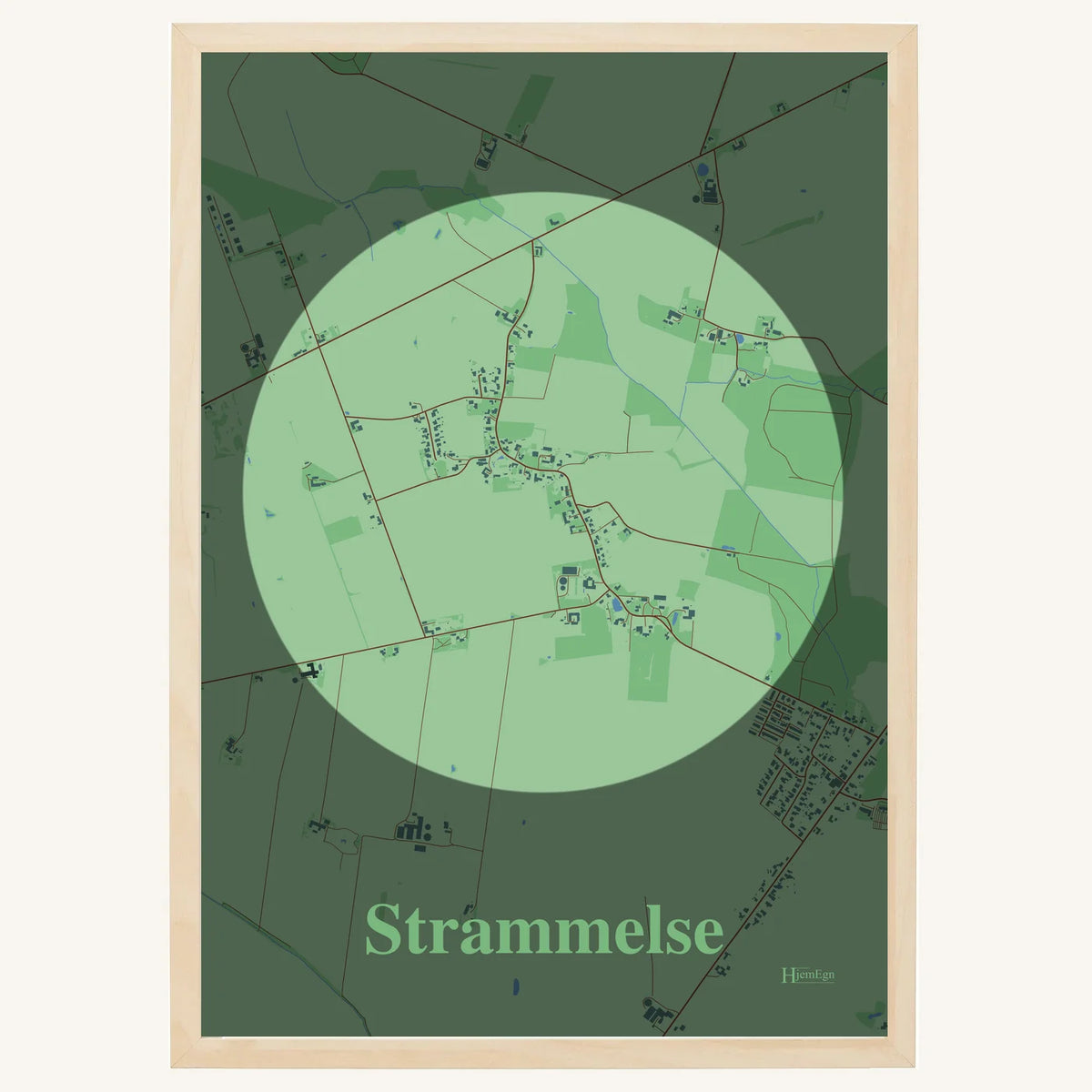 Strammelse plakat – Centrum 2026 – Lys pastel grøn