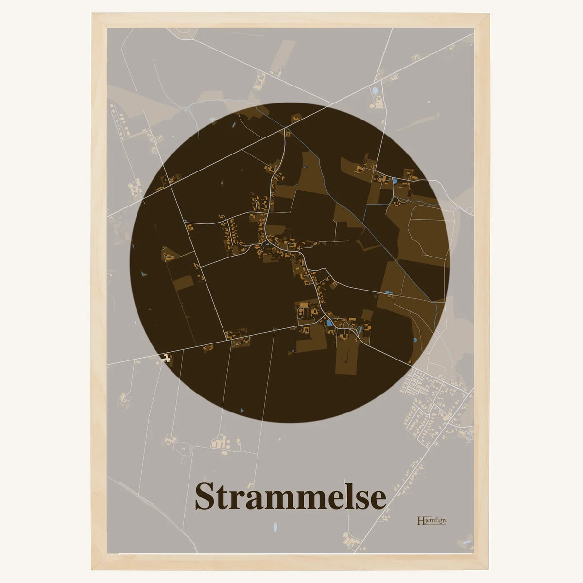 Strammelse plakat – Centrum 2026 – Mørk brun