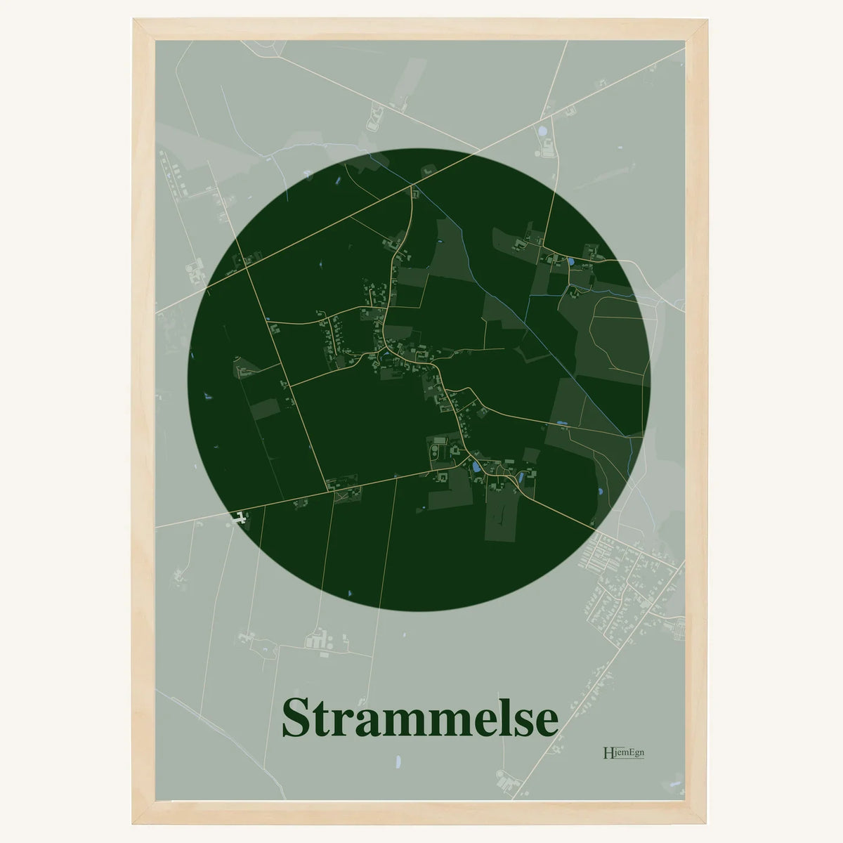 Strammelse plakat – Centrum 2026 – Mørk grøn