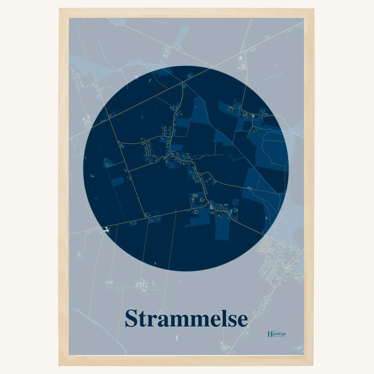 Strammelse plakat – Centrum 2026 – Mørk blå