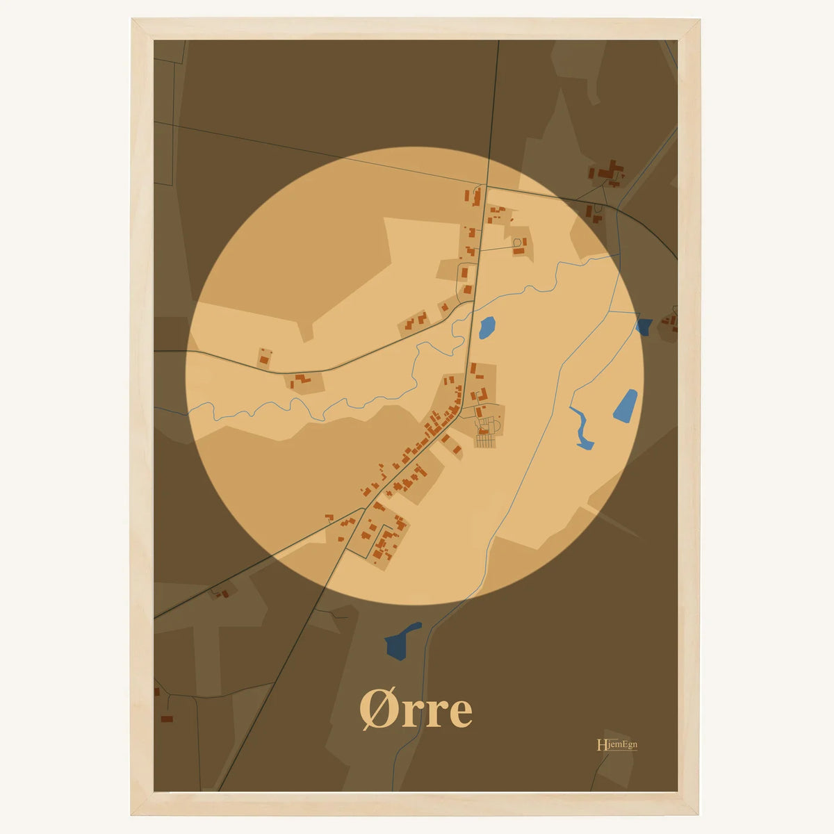 Ørre plakat – Centrum 2026 – Lys pastel brun
