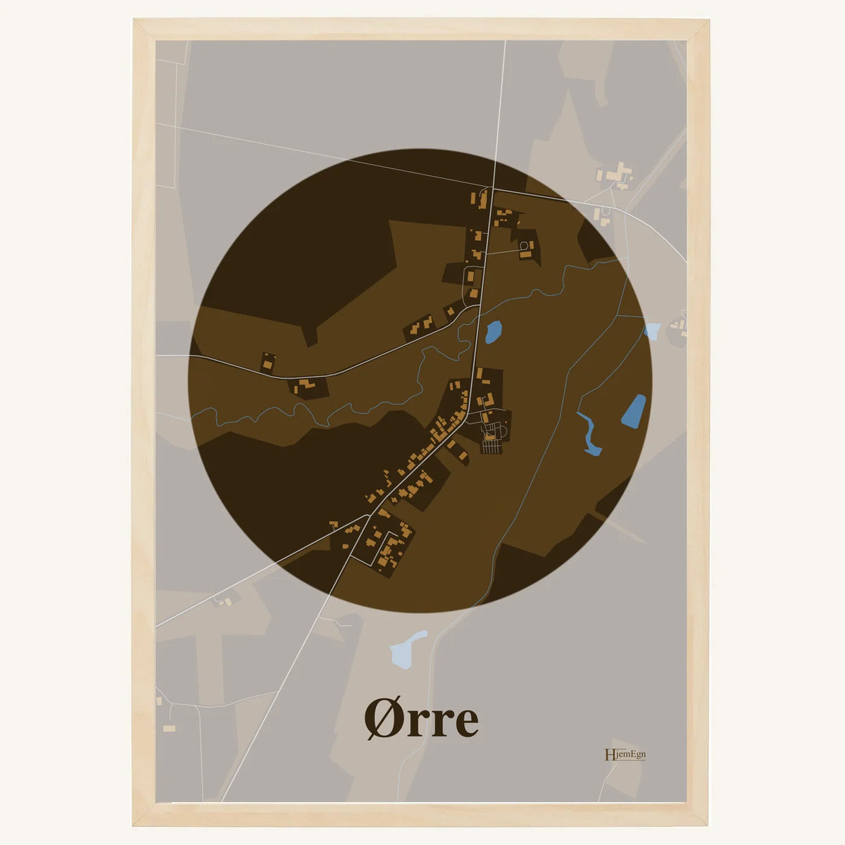 Ørre plakat – Centrum 2026 – Mørk brun