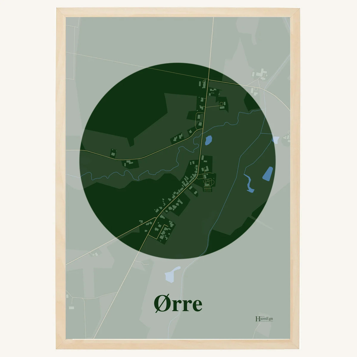 Ørre plakat – Centrum 2026 – Mørk grøn