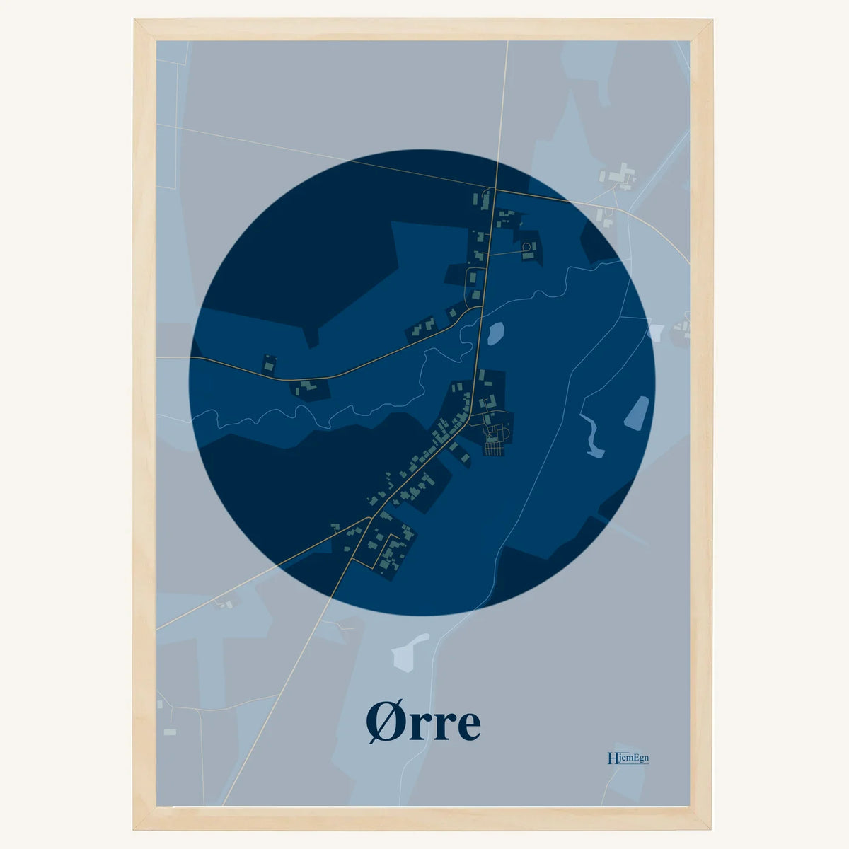Ørre plakat – Centrum 2026 – Mørk blå