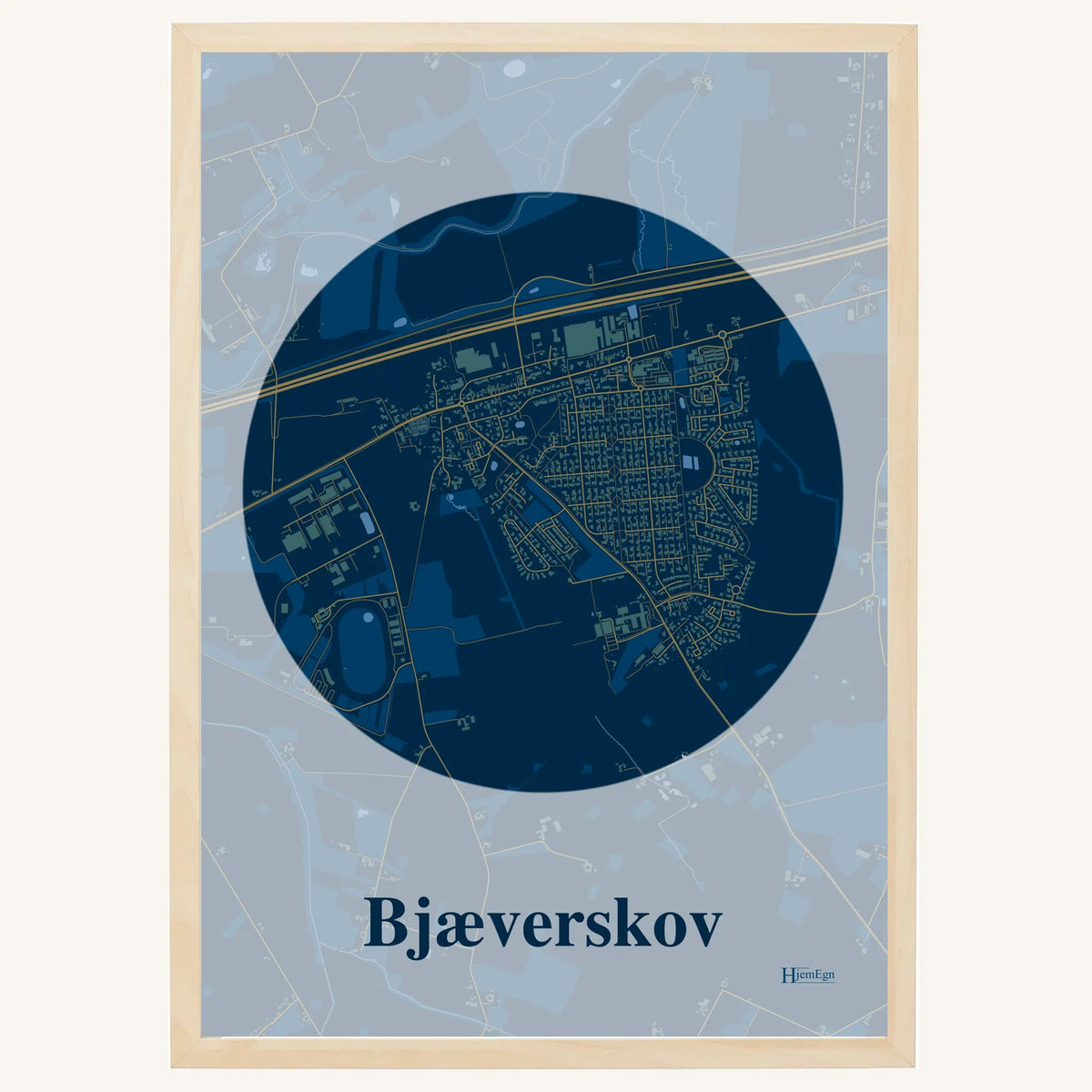 Bjæverskov plakat – Centrum 2026 – Mørk blå