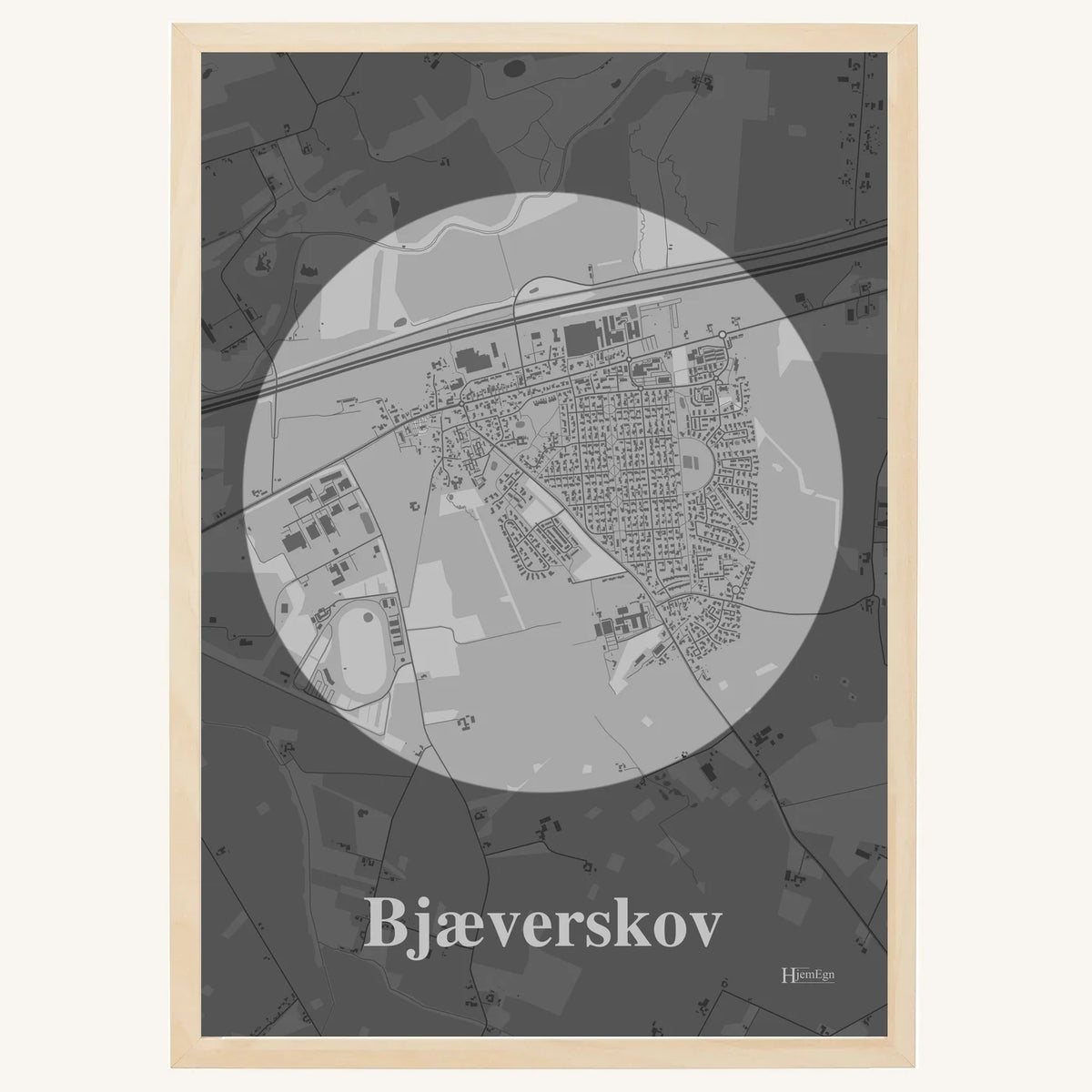 Bjæverskov plakat – Centrum 2026 – Lys pastel grå