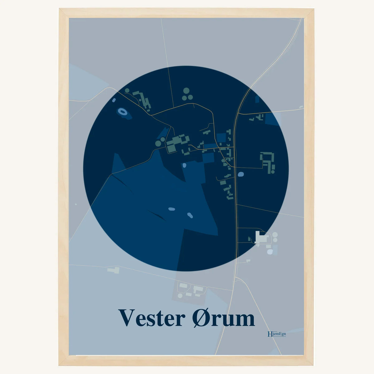 Vester Ørum plakat – Centrum 2026 – Mørk blå