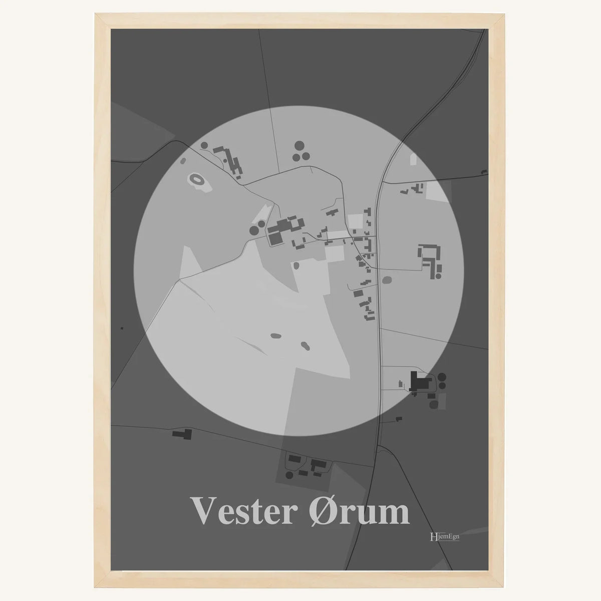 Vester Ørum plakat – Centrum 2026 – Lys pastel grå