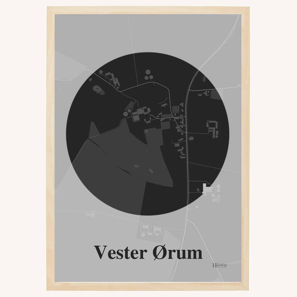 Vester Ørum plakat – Centrum 2026 – Mørk grå