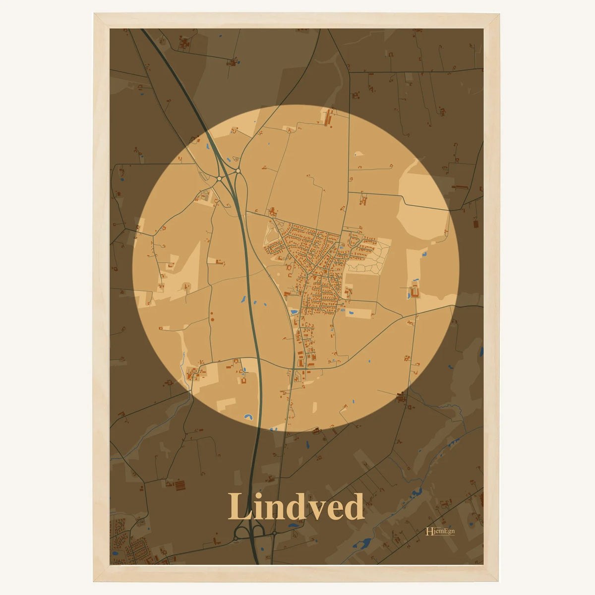 Lindved plakat – Centrum 2026 – Lys pastel brun
