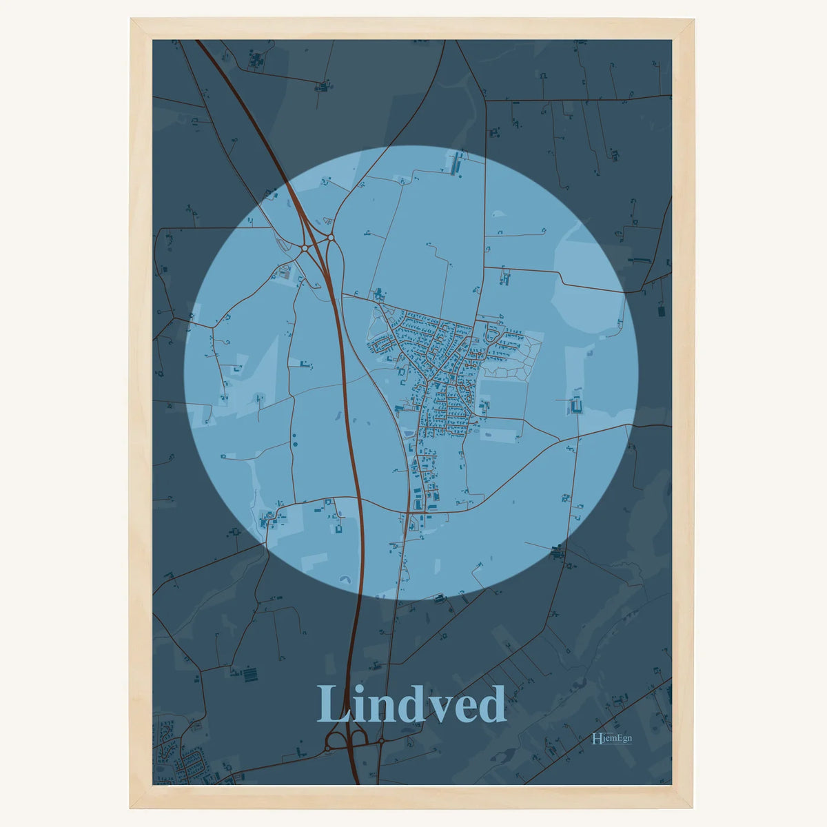 Lindved plakat – Centrum 2026 – Lys pastel blå