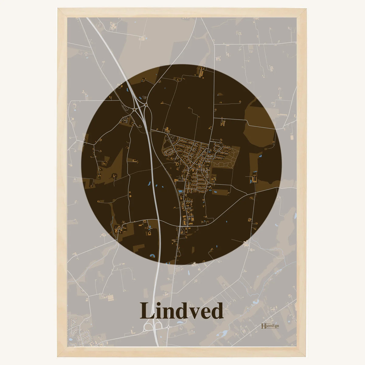 Lindved plakat – Centrum 2026 – Mørk brun