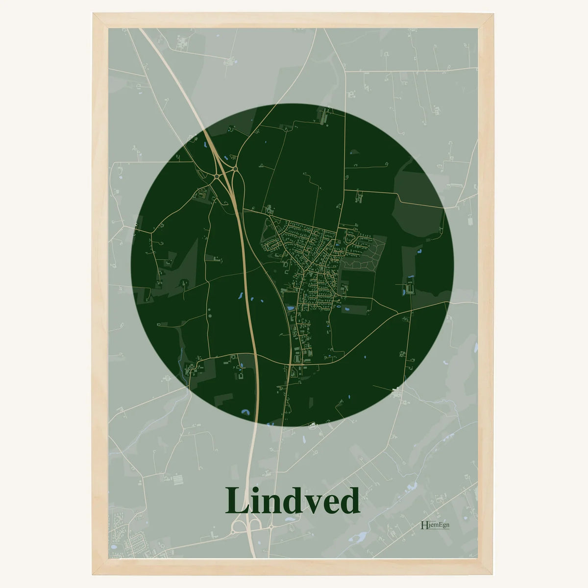 Lindved plakat – Centrum 2026 – Mørk grøn