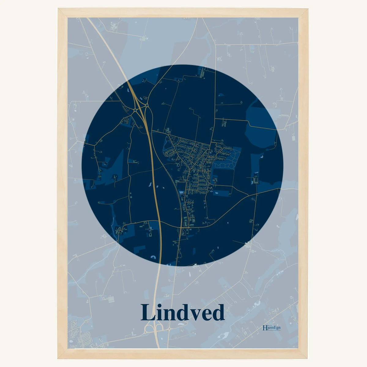 Lindved plakat – Centrum 2026 – Mørk blå