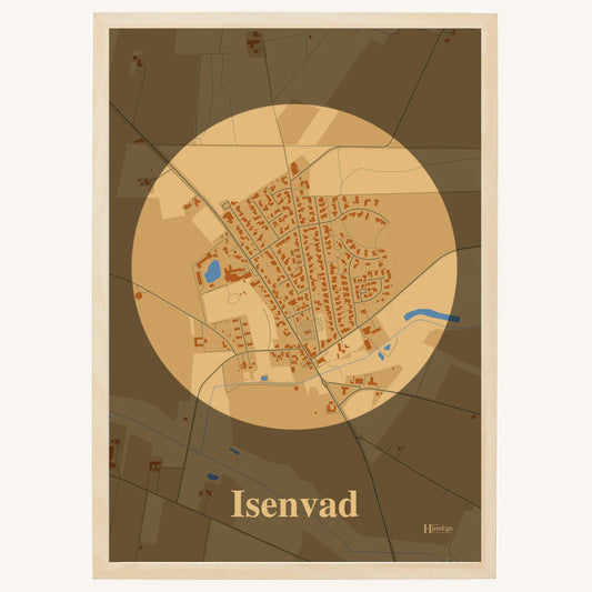Isenvad plakat – Centrum 2026 – Lys pastel brun