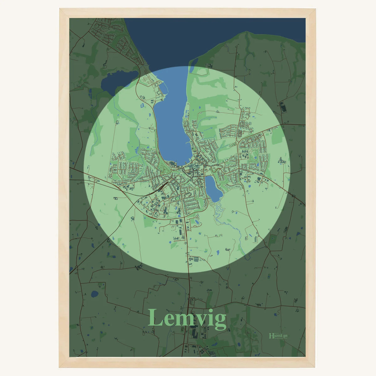 Lemvig plakat – Centrum 2026 – Lys pastel grøn