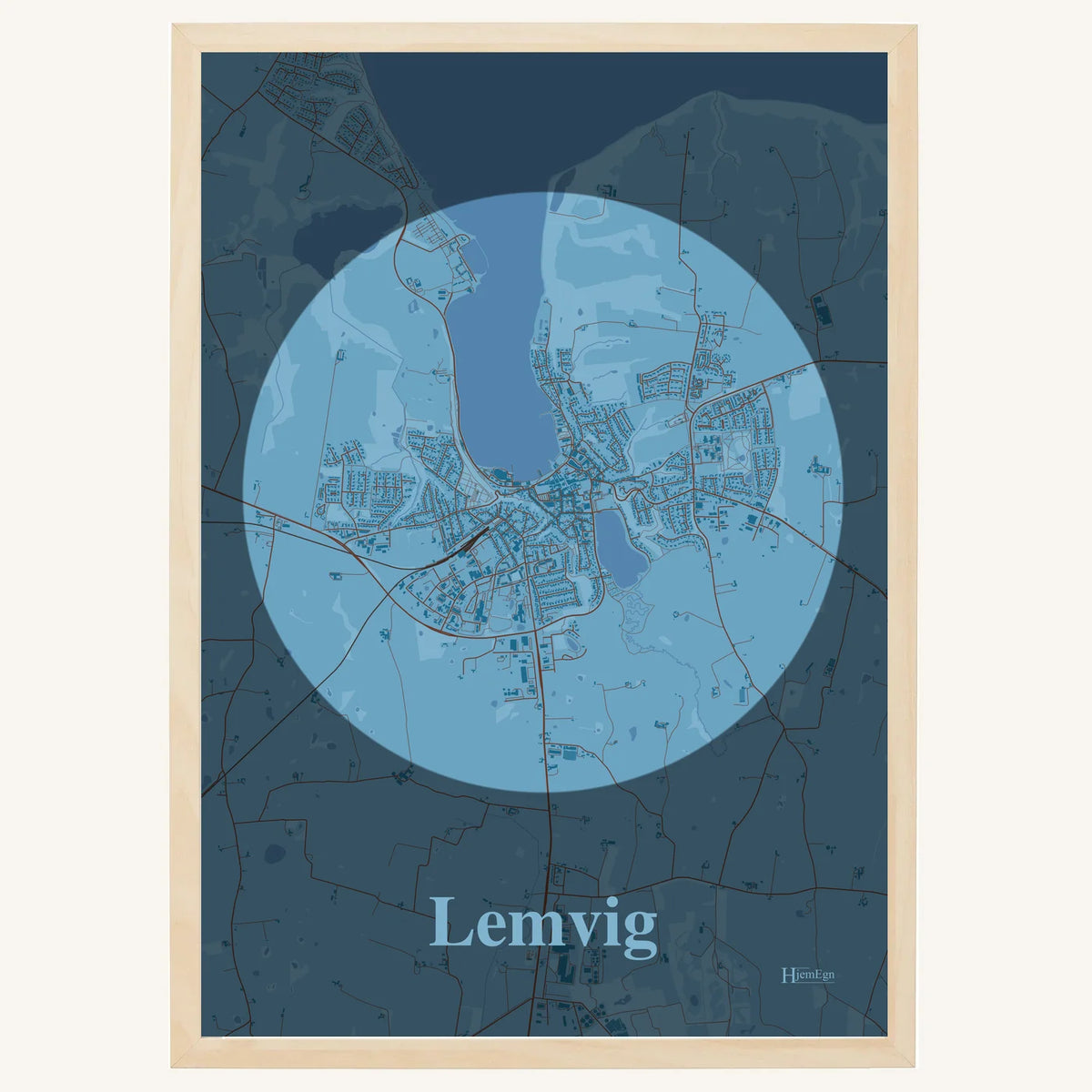 Lemvig plakat – Centrum 2026 – Lys pastel blå
