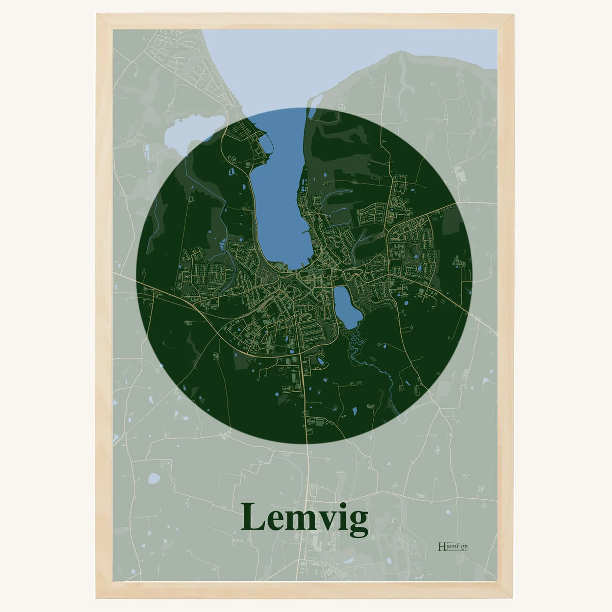 Lemvig plakat – Centrum 2026 – Mørk grøn