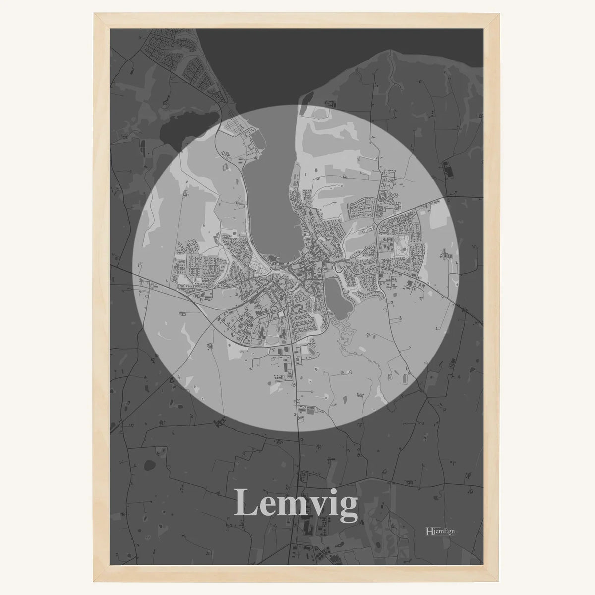 Lemvig plakat – Centrum 2026 – Lys pastel grå